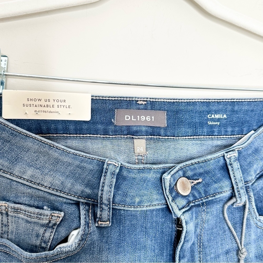 NWT DL1961 Camilla Low Rise Skinny Jean Size 24 - Picture 6 of 7